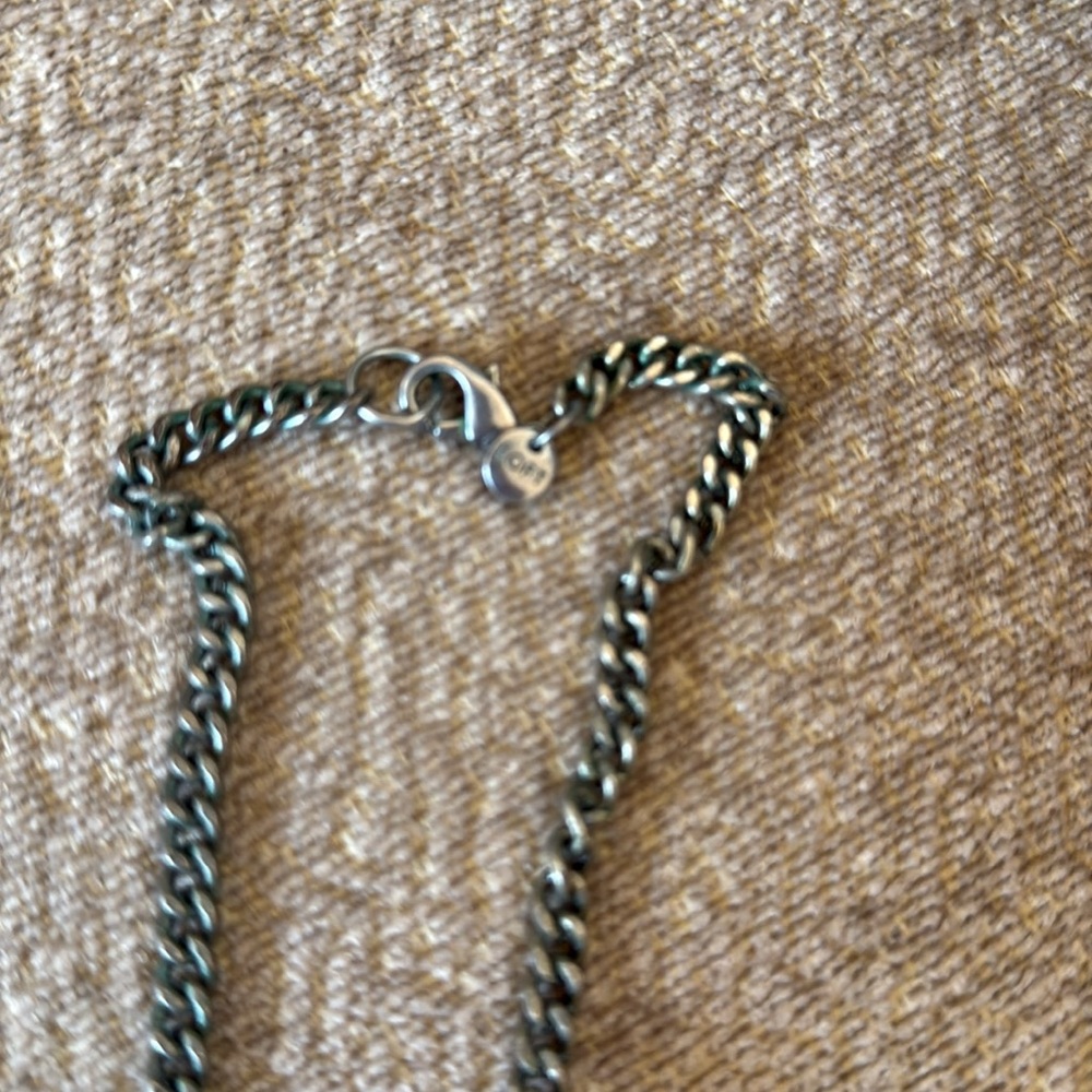 EUC Vintage LOFT Elegant Purple Beaded Necklace with Silver Chain, 19” - Picture 4 of 6